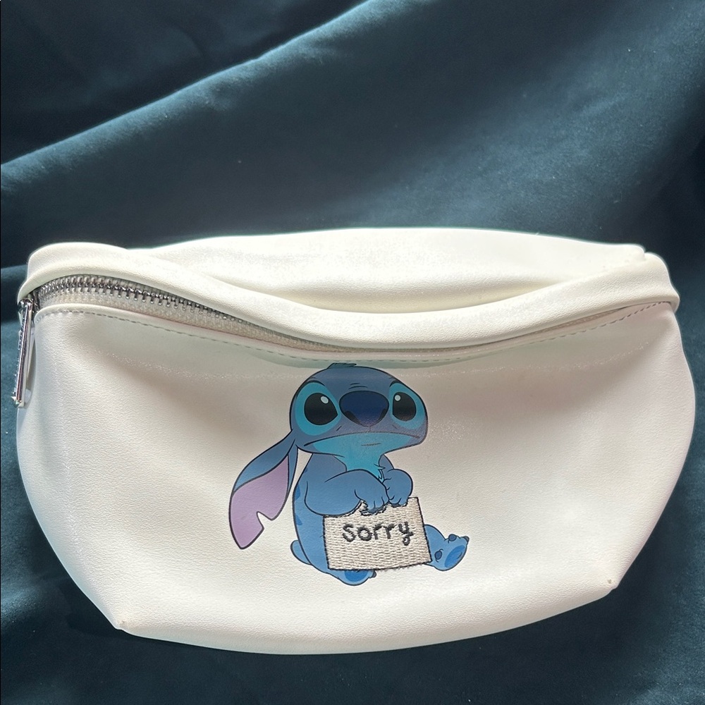 Loungefly Cream and Blue Stitch Fannypack